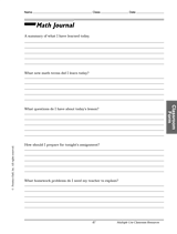 Math Journal