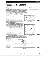 Reason for the Seasons -- Student Guide