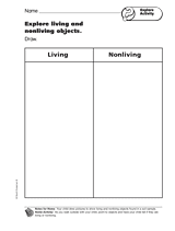 Explore Activity: Explore Living and Non-Living Objects