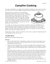 Campfire Cooking