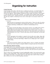 Organizing for Instruction