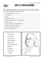 Split Proverbs