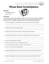 Phone Book Investigation