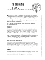 The Mathematics of Games