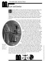Ancient Times: Law and Justice Activity Packet