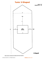 V-Shaped Tunic Costume Pattern