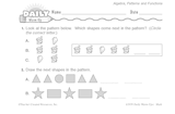Math Warm-Up 212 for Gr. 1 & 2: Algebra, Patterns & Functions