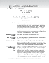Literature & Math: Follow the Line & Mondrian