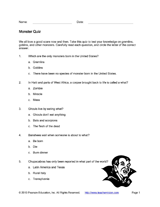Monster Quiz