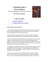We the Children Reading Guide