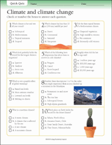 Climate and Climate Change Quiz